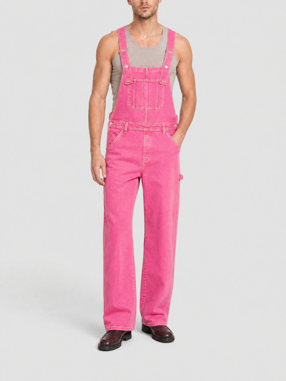 150€ / 0 sold //6 QTY / ST0%   Salopette De-Nimes en denim - Pink