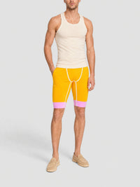 75€ / 0 sold //19 QTY / ST0%   Short cycliste à taille élastiquée - Multi Orange
