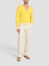 90€ / 2 sold //2 QTY / ST100%   Cardigan Limone bicolore - Yellow