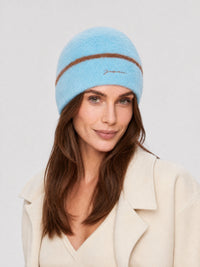 50€ / 12 sold //22 QTY / ST55%   Bonnet Neve avec logo - Light Blue