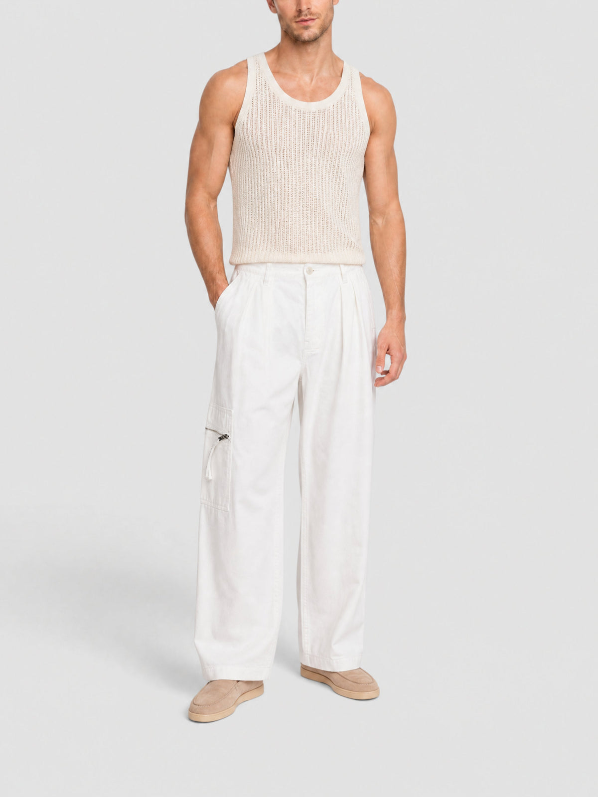 90€ / 0 sold //1 QTY / ST0%   Pantalon De-Nimes Bicou en denim - White Brown