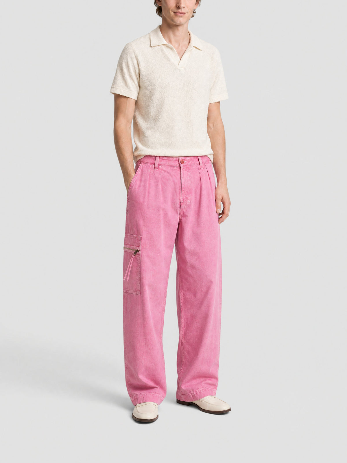 90€ / 1 sold //3 QTY / ST33%   Pantalon De-Nimes Bicou en denim - Pink White