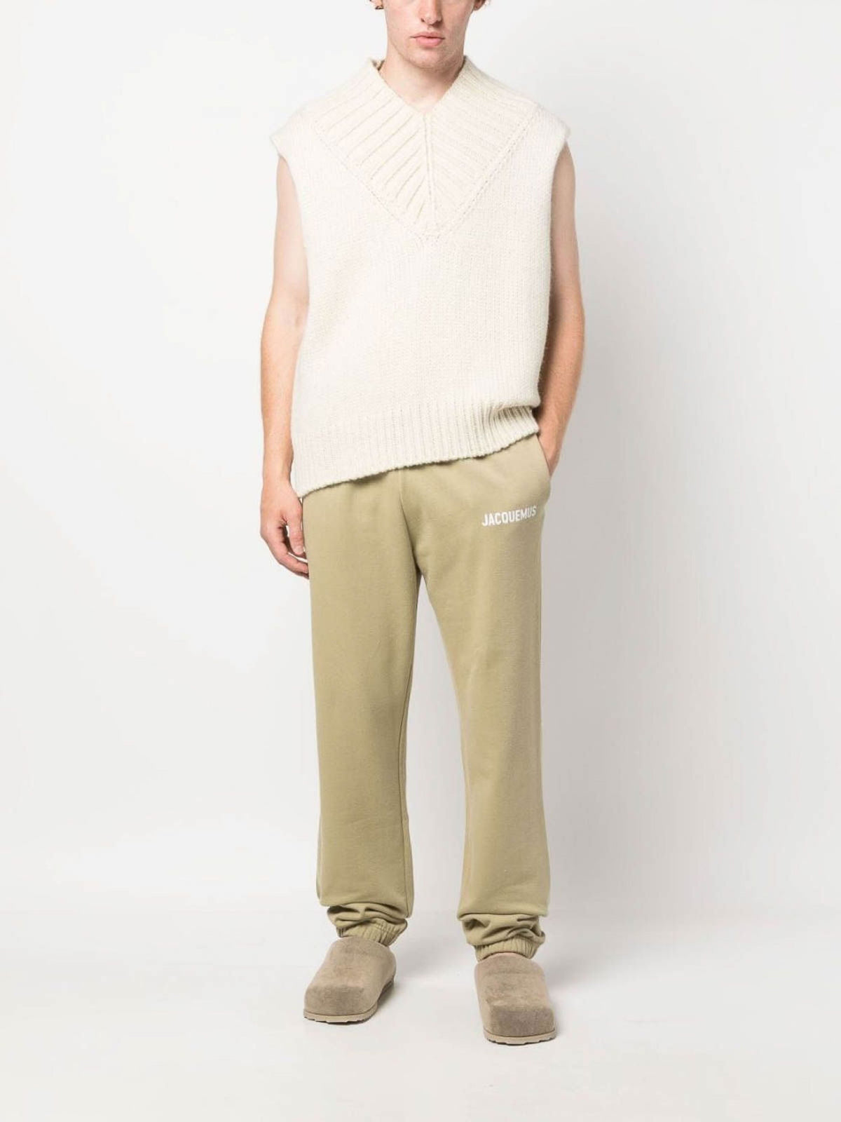Pantalon de survêtement avec logo imprimé - Light Khaki