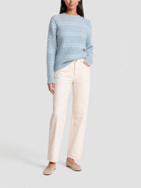 90€ / 2 sold //2 QTY / ST100%   Pull Pescadou en maille - Blue Grey