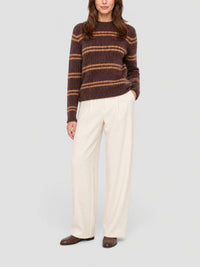 90€ / 1 sold //1 QTY / ST100%   Pull Pescadou en maille - Brown