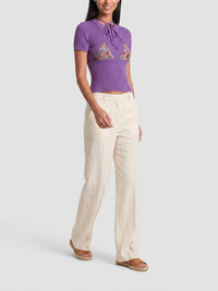 55€ / 1 sold //1 QTY / ST100%   T-shirt en maille Bikini - Purple