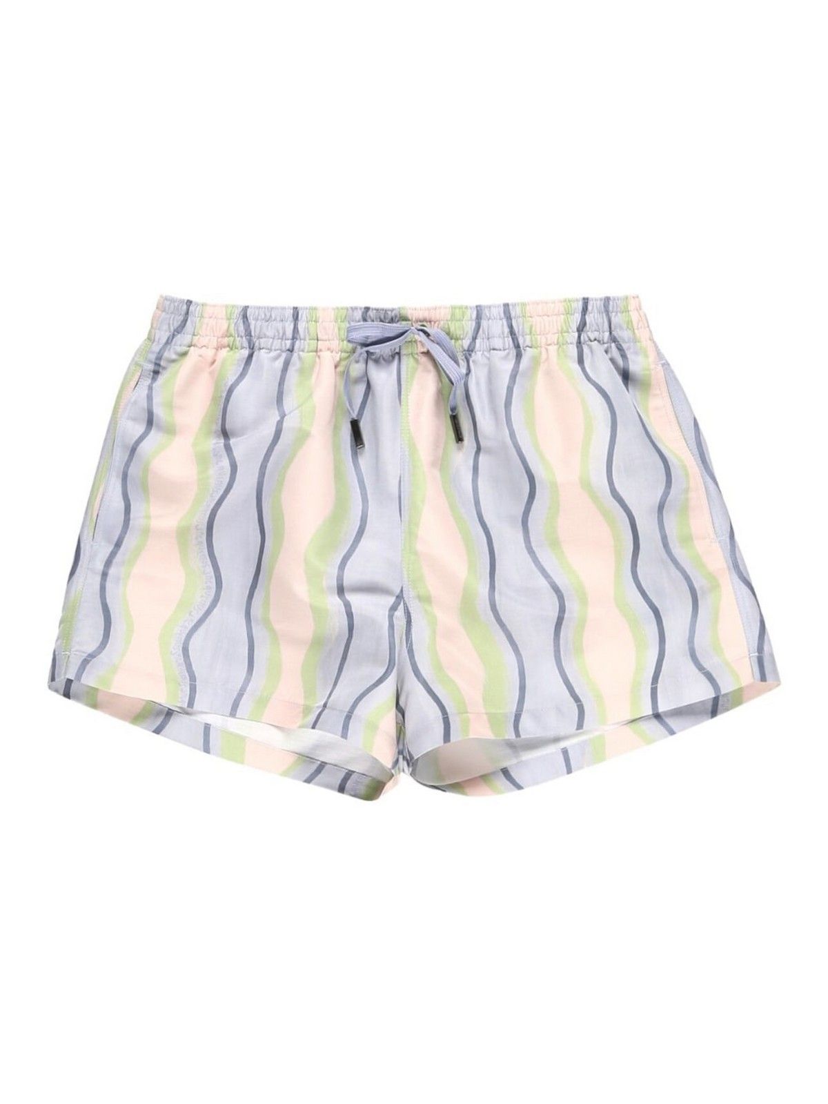 70€ / 2 sold //2 QTY / ST100%   Short Pingo de bain à J brodé - Blue Vertical Waves