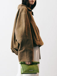 Petite pochette en cuir - Green