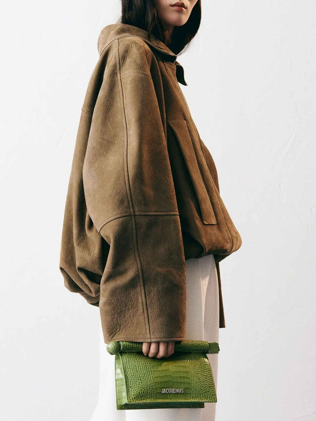 Petite pochette en cuir - Green