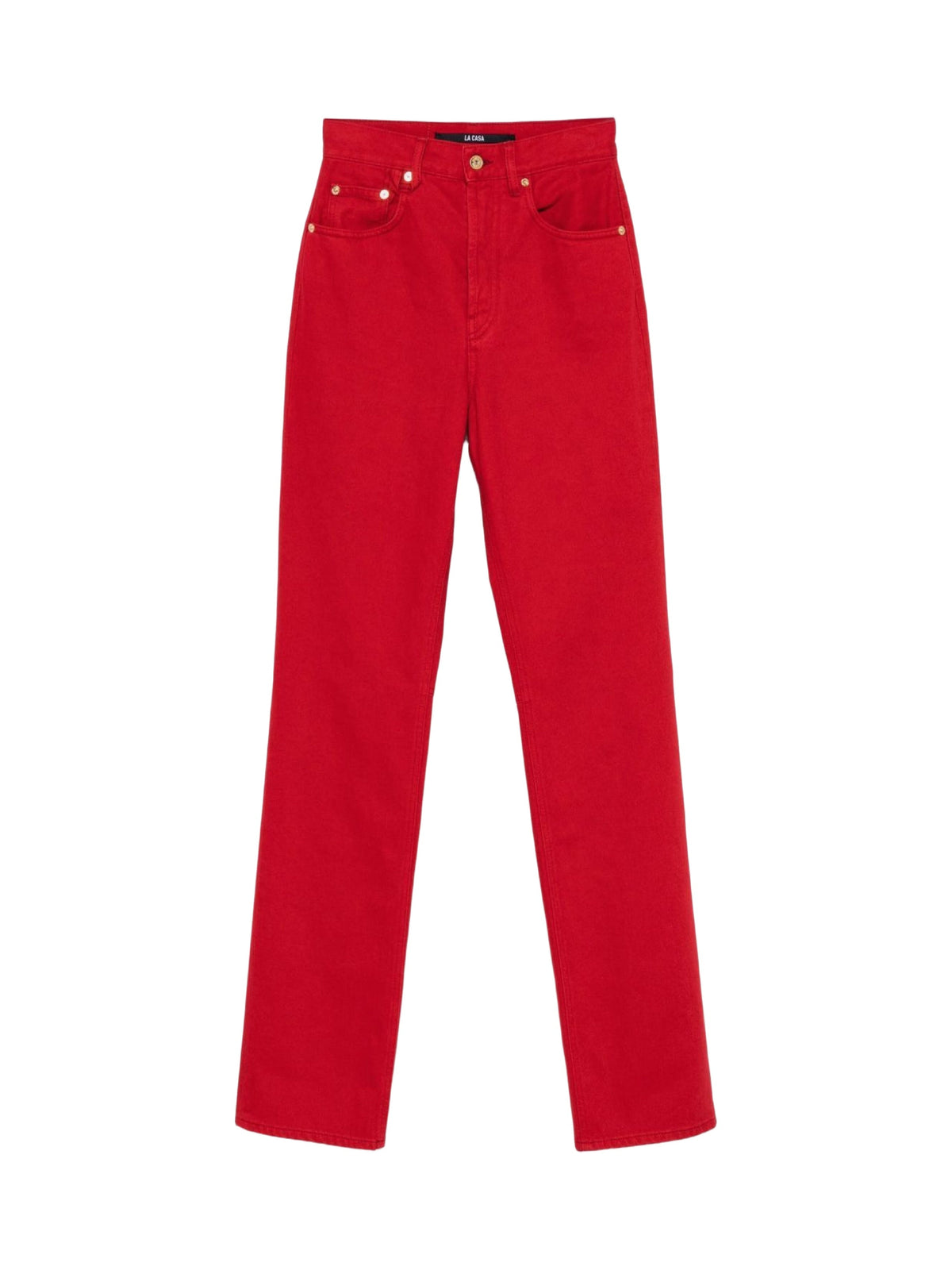Pantalon droit De-nîmes - Red