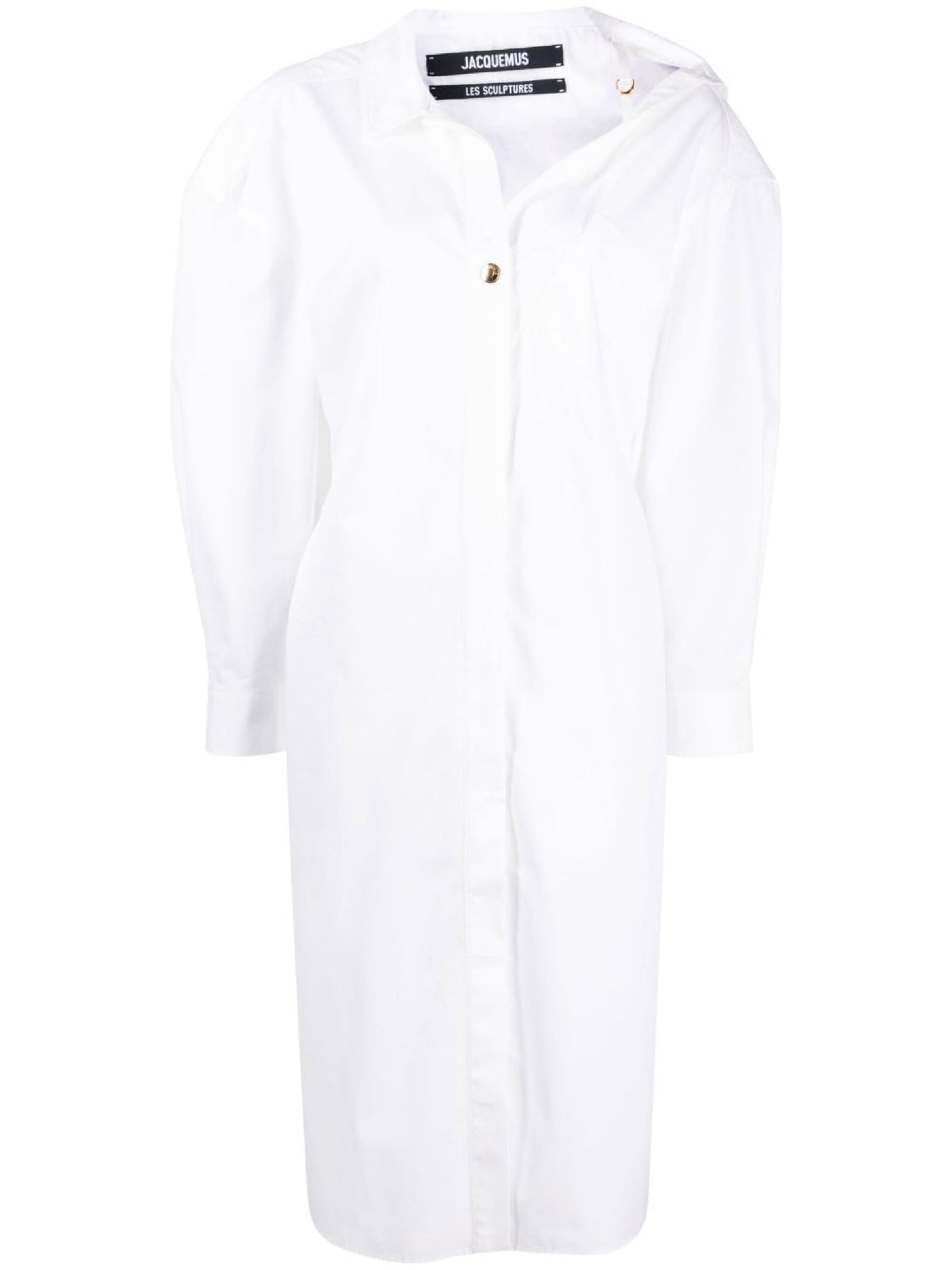 Robe chemise asymétrique - White