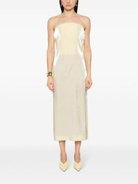 Robe Carino à bretelles fines - Pale Yellow