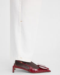 Slingbacks 40 en cuir - Dark Red