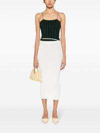 Jupe midi Pralù en maille - Off White