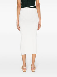 Jupe midi Pralù en maille - Off White