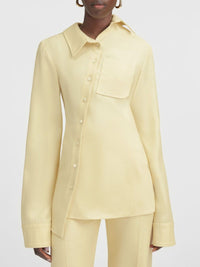 Chemise Pablo asymétrique - Pale Yellow