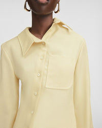 Chemise Pablo asymétrique - Pale Yellow