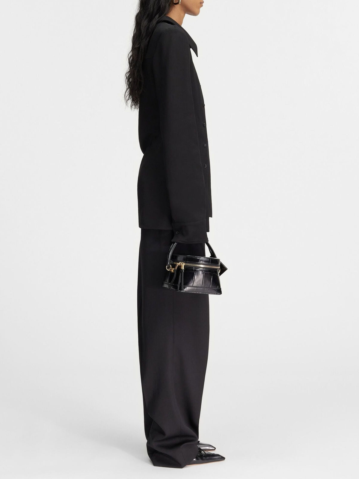 Chemise Pablo asymétrique - Black