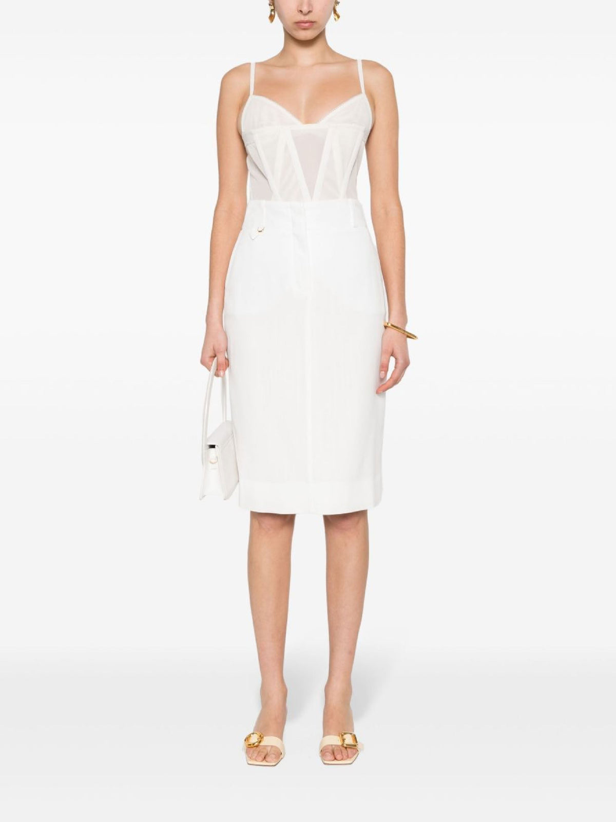 Jupe crayon Bari - White