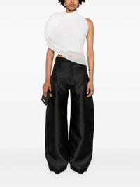 Top Pablo drapé asymétrique - White
