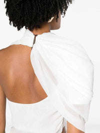 Top Pablo drapé asymétrique - White