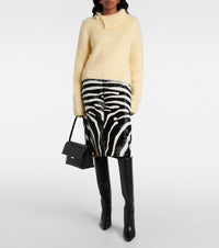 Bottes Bisou 90 en cuir - Black