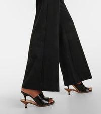 Mules à talons 110 en cuir - Black Light Brown