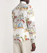 Chemise Simon imprimée - Capri Cars White