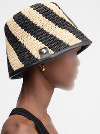 Bob Soli en raphia - Natural & Black