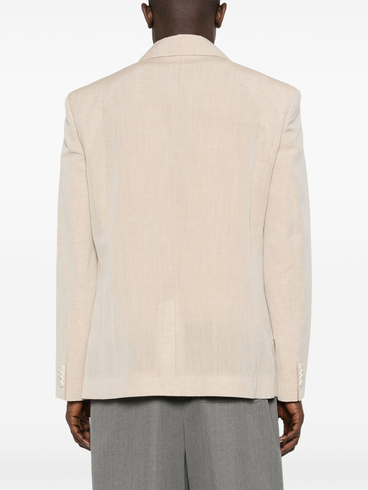 Blazer Titolo en lin et laine - Beige