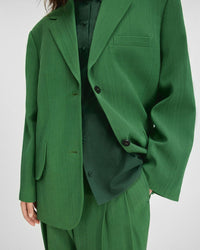 Blazer Titolo en soie mélangée - Dark Green
