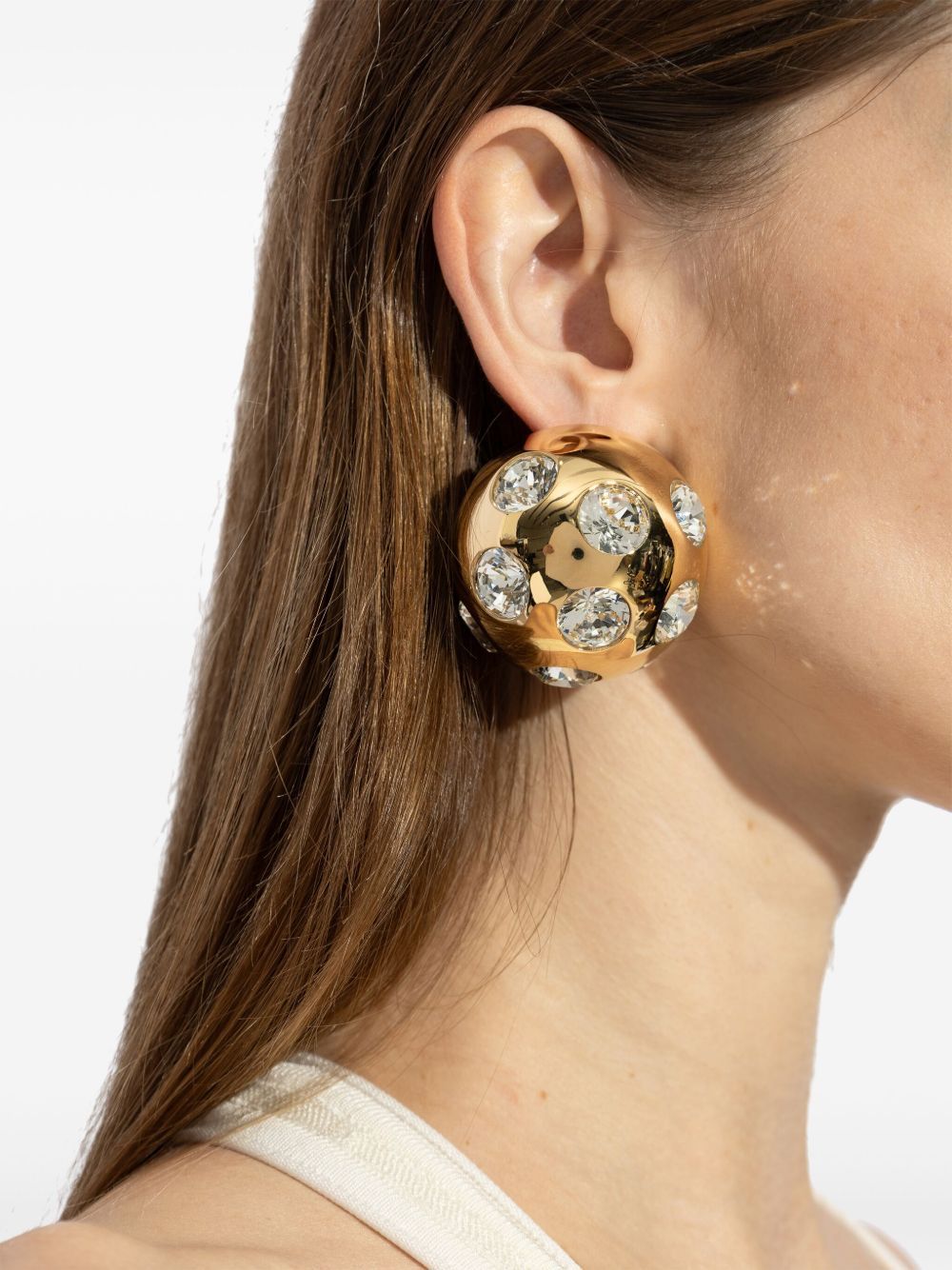 Boucles d'oreilles Salon - Gold & Crystal