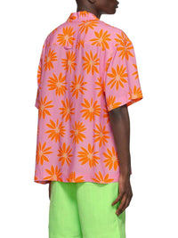 PRINT ORANGE/PINK FLOWERS LA CHEMISE JEAN