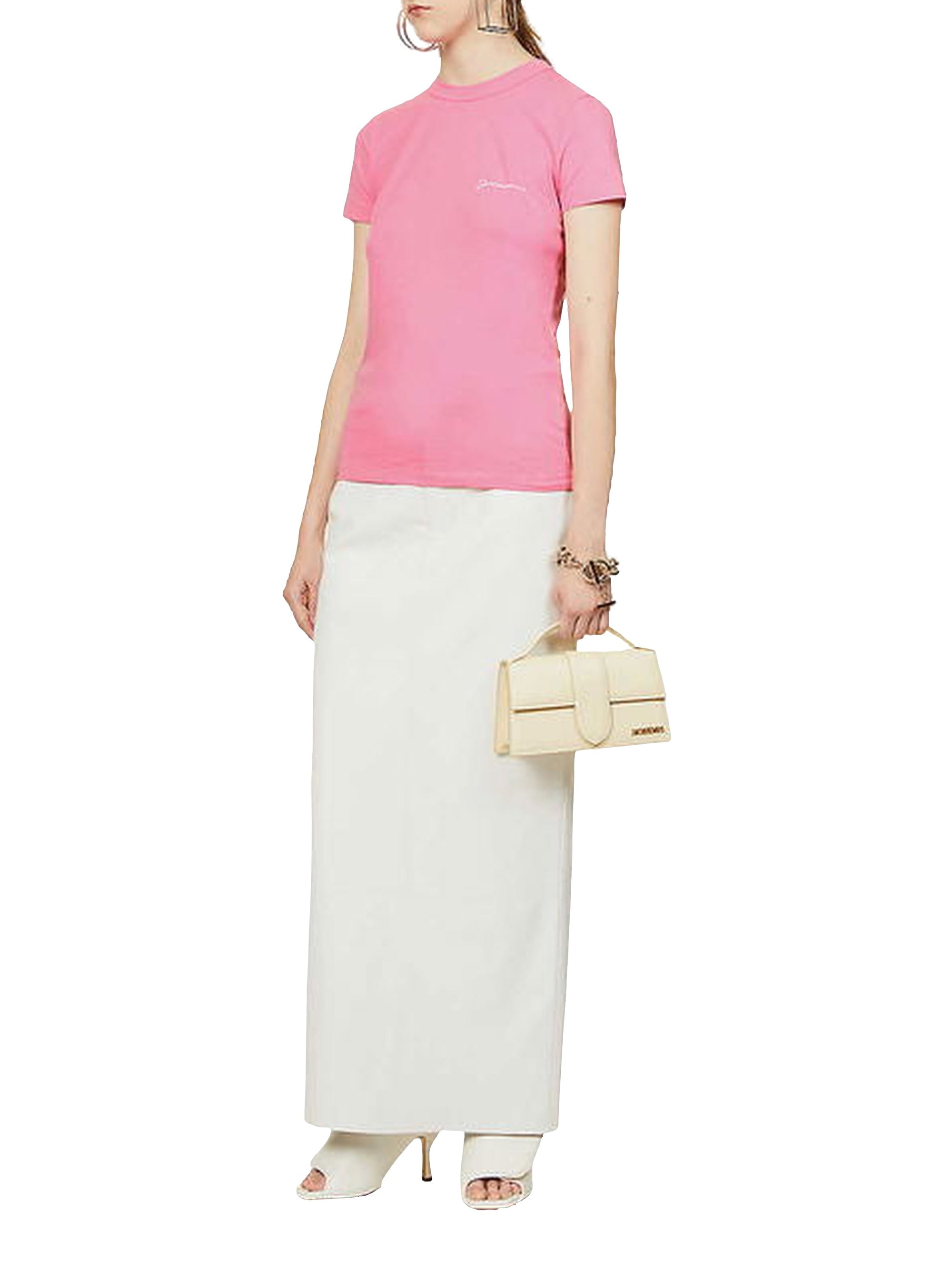 DARK PINK LE TSHIRT BRODE