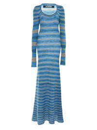 Robe Perou en laine - Blue Stripes
