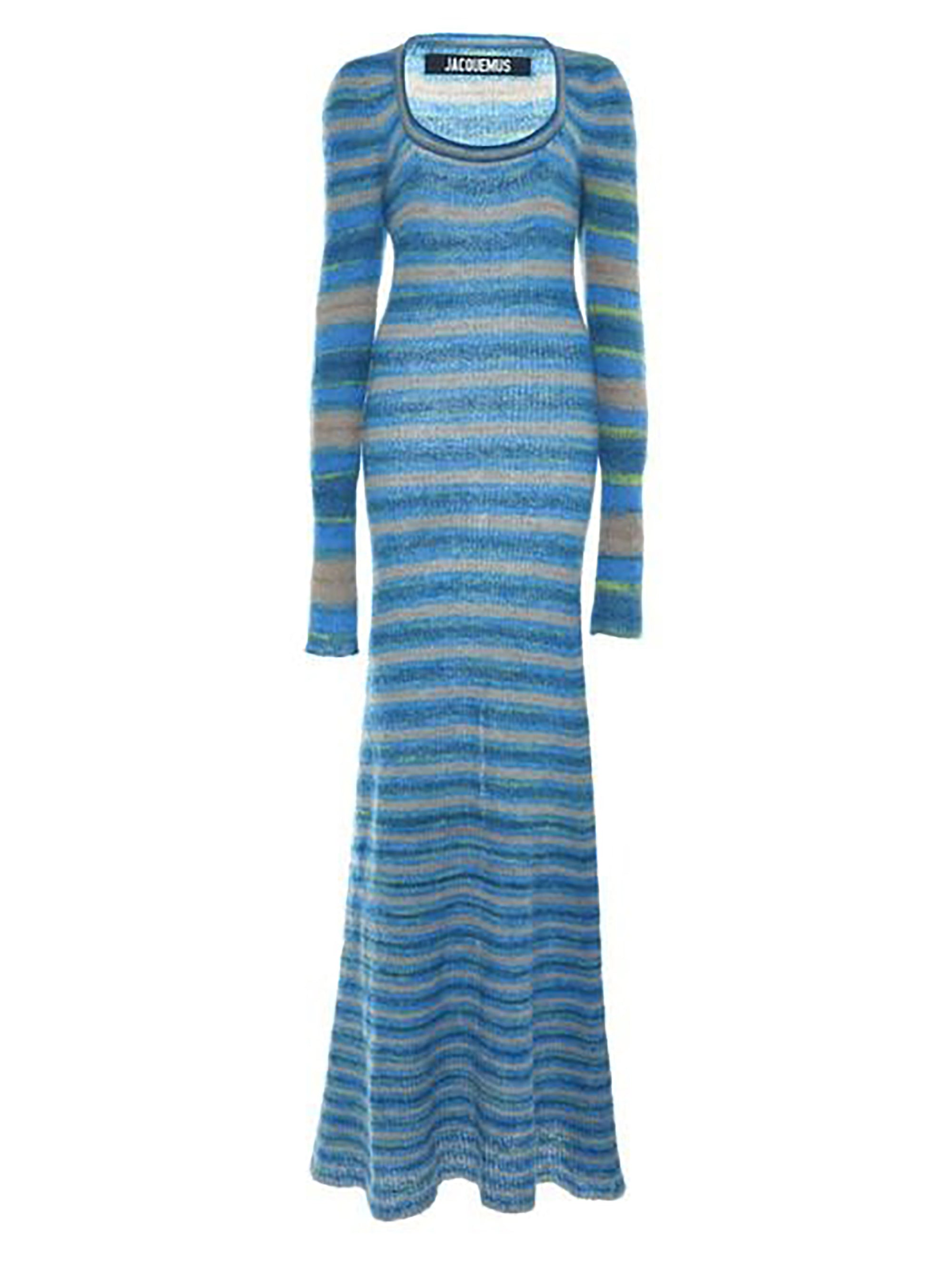 Robe Perou en laine - Blue Stripes