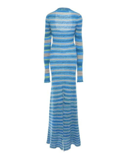 Robe Perou en laine - Blue Stripes