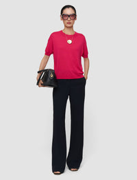 Fuchsia Top Maille - Fuchsia