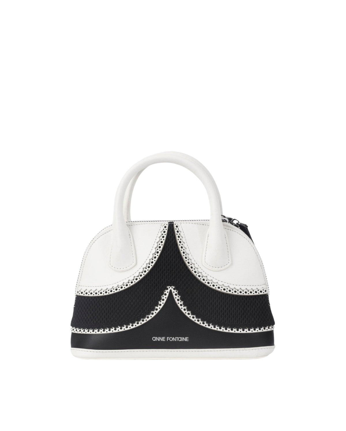 Sac à main Janae en maille - Black & White
