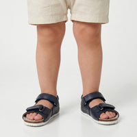 Leather Surf sandals - Navy