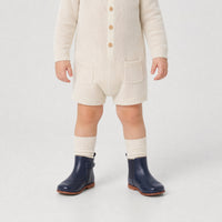 Altesse leather boots - Navy