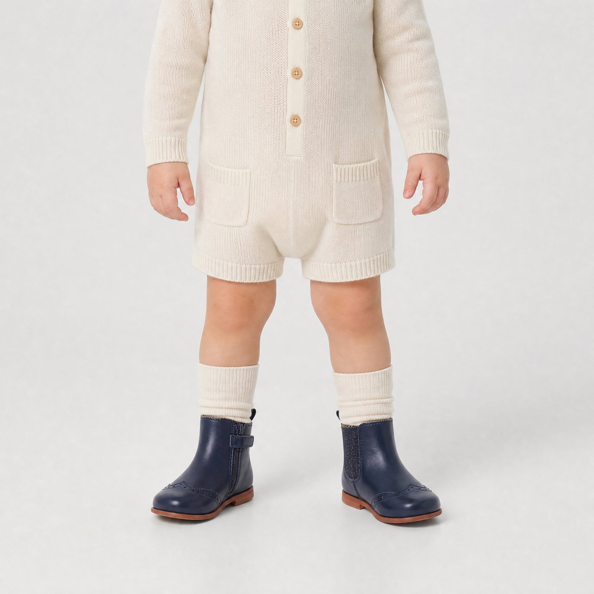 Altesse leather boots - Navy