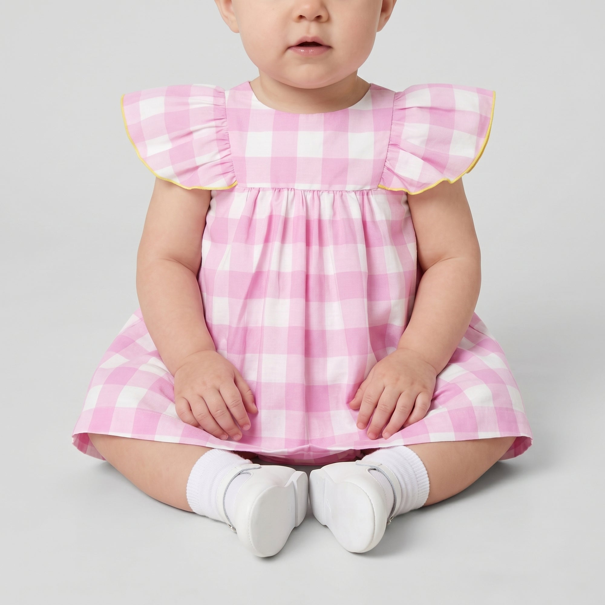 Robe Vichy - Rose & Blanc