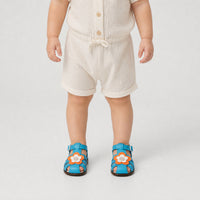 Chipie Leather Sandals - Blue & Multicore