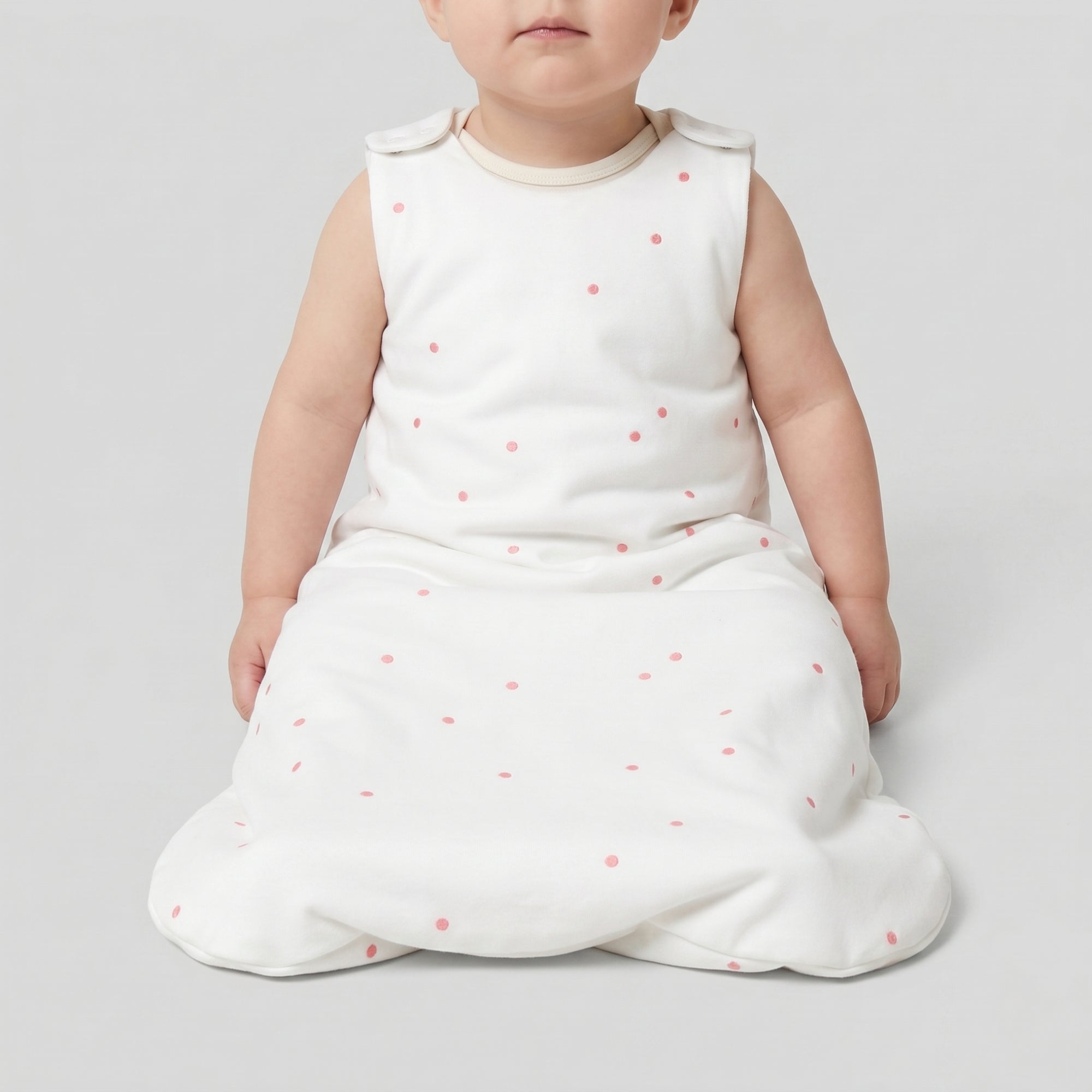 Gigoteuse évolutive à pois - Blanc & Rose