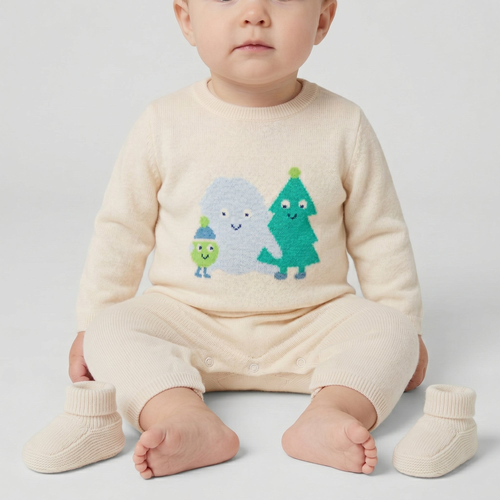 Parodie cashmere jumpsuit - Soft White