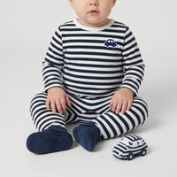 Pyjama Ombre - Marine & Blanc