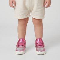 Baskets Barthelema Bis en cuir - Rose & Multicore