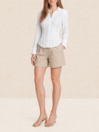 Chemise Pinces cintrée - White