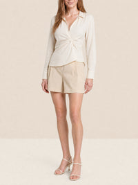 Chemise Belem cintrée - Beige